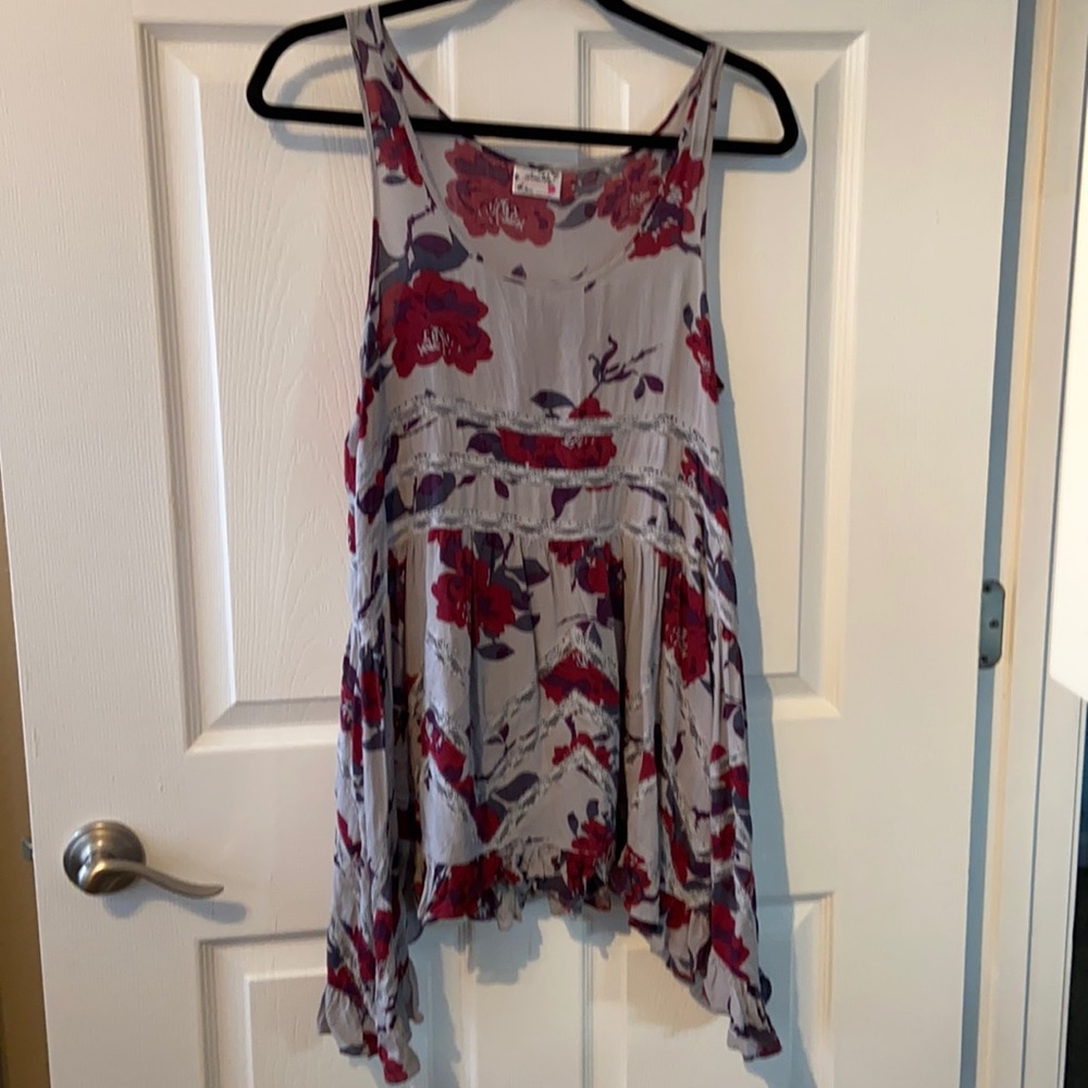 Free People Lace Inset Tunic
